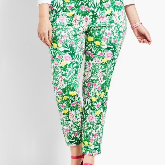NWT RSVP by Talbots Green Slim Ankle Pant Sz 18W